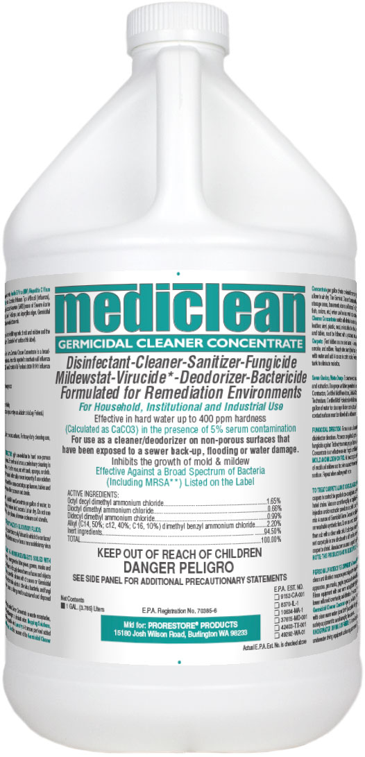MediClean Germicidal Cleaner Concentrate - Lemon